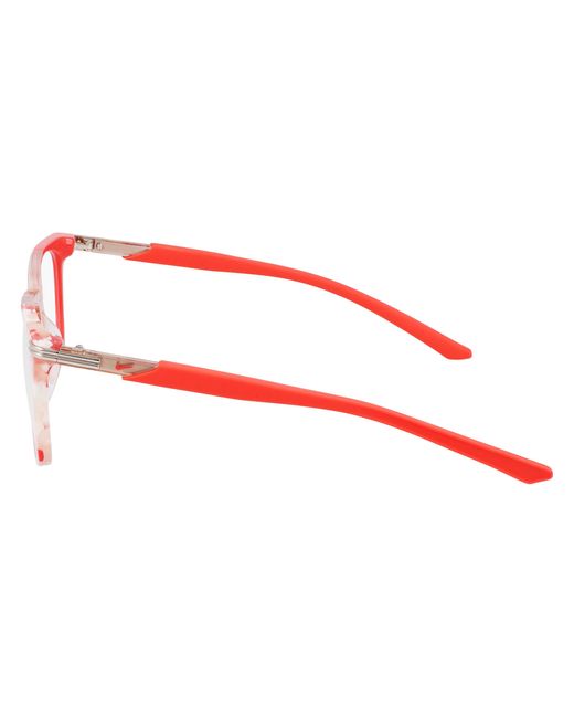 Nike Black 7310 681 Optical Frames Acetate Squared Normal