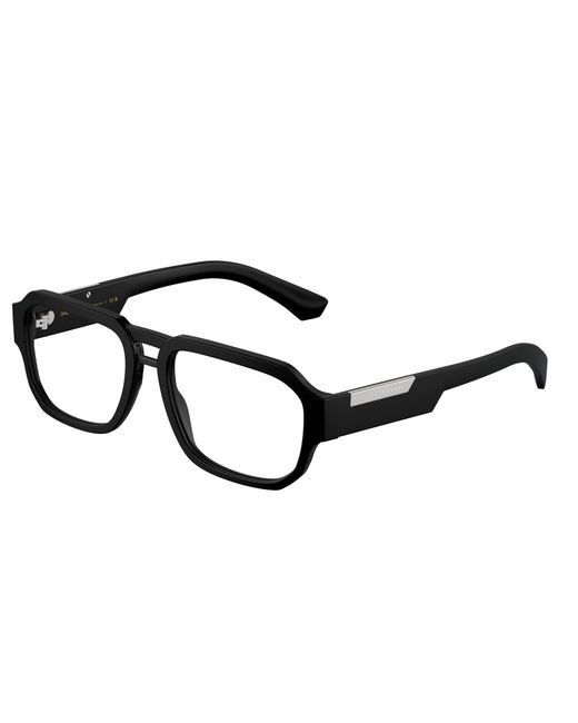 Dolce & Gabbana Black Dg3389 2525 Optical Frames Acetate Transparent Pilot Normal for men