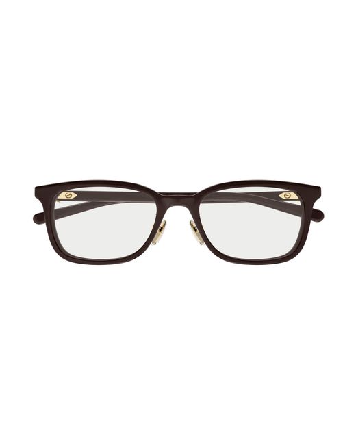 Gucci Black Gg2002Oj 003 Optical Frames Acetate Transparent Squared for men
