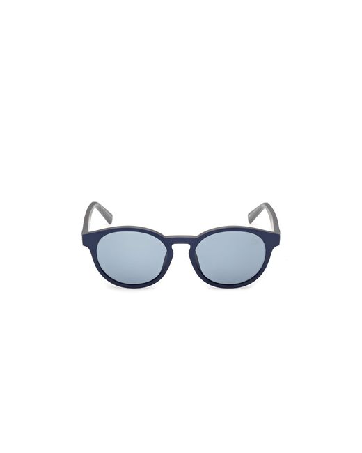 Timberland Black Tb00077 91D Sunglasses Injected Smoke Round Polarized