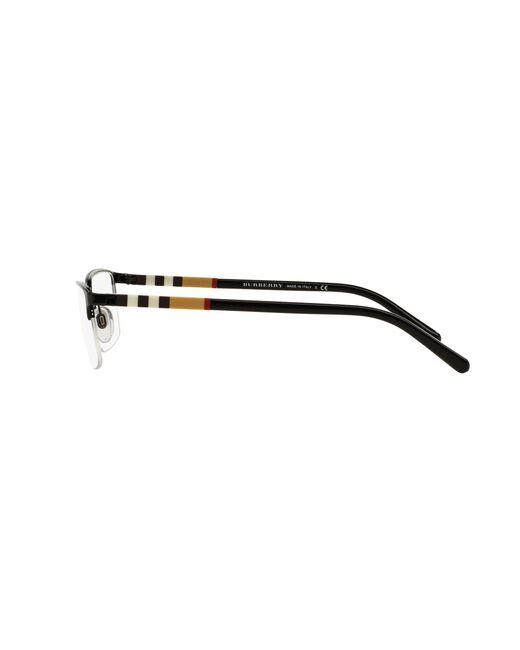 Burberry Black Be1282 1001 Optical Frames Metal Squared Normal for men