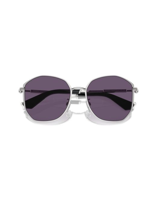 Burberry Purple Be3153D 10051A Sunglasses Metal Geometric Normal