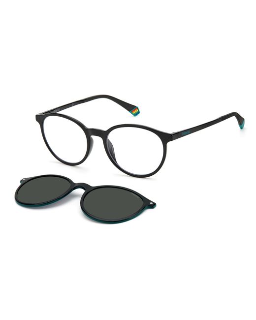 Polaroid Black Pld 6137/Cs 807/M9 Sunglasses Plastic Round Polarized