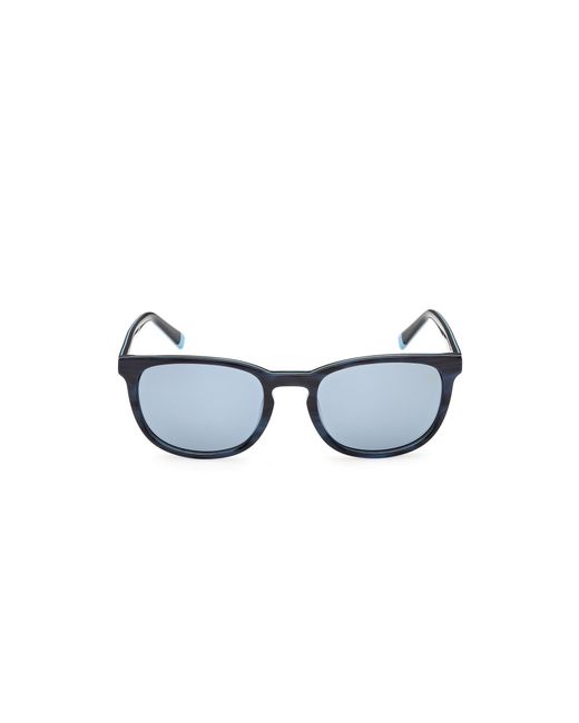 Timberland Black Tb00074 64D Sunglasses Acetate Round Polarized for men