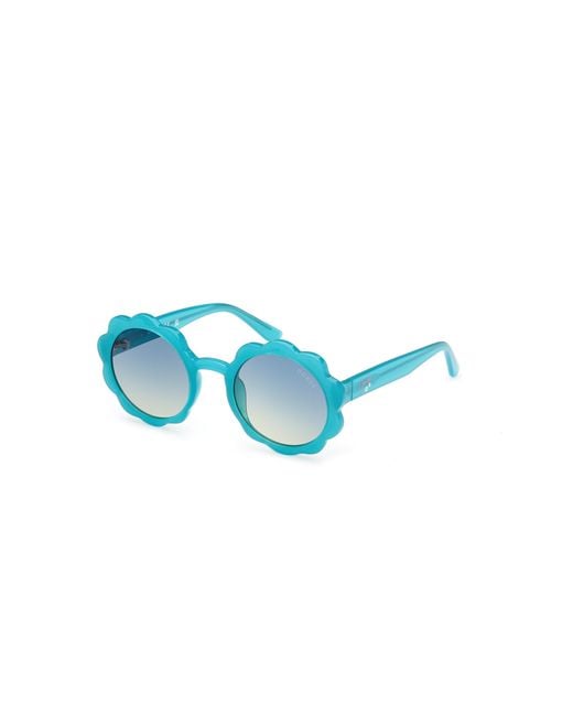Guess Blue Gu00127 87W Sunglasses Injected Round Normal