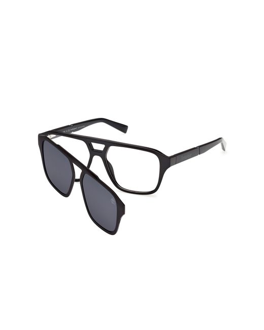 Timberland Black Tb50085 001 Optical Frames Injected Squared Normal for men