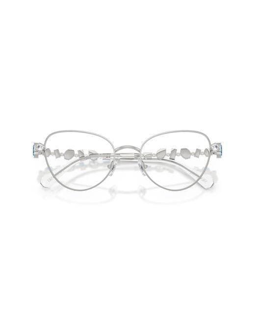 Swarovski Black Sk1024 401A Optical Frames Metal Cat Eye Normal
