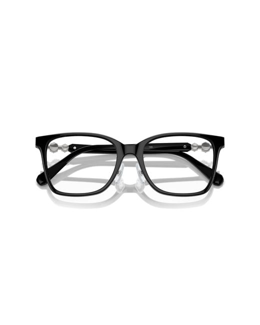Swarovski Black Sk2026D 1001 Optical Frames Acetate Geometric Normal