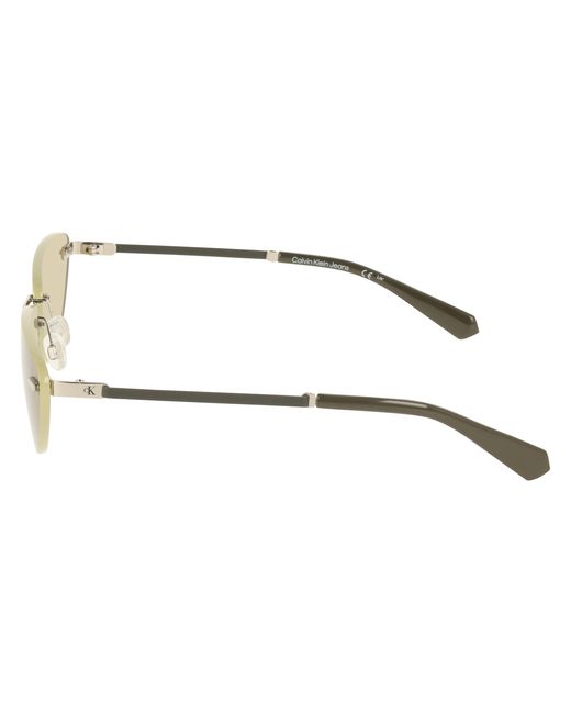 Calvin Klein Black Ckj25208S 045 Sunglasses Metal Cat Eye Normal