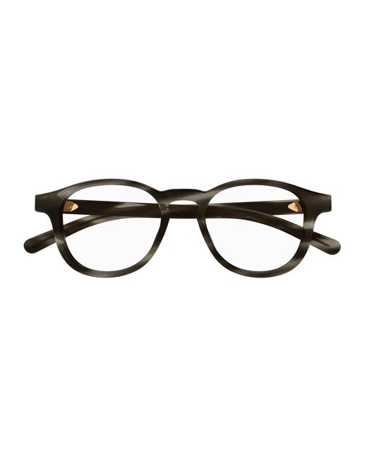 Gucci Black Gg1510O 003 Optical Frames Acetate Transparent Round for men