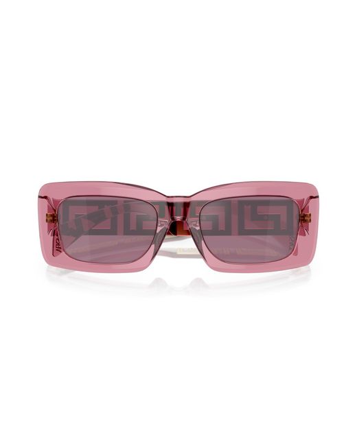 Versace Pink Ve4444U 5355Ak Sunglasses Acetate Squared Normal