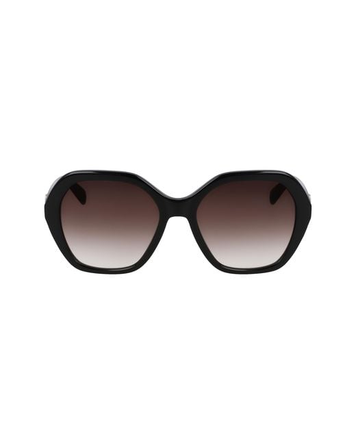 Longchamp Black Lo759S 001 Sunglasses Acetate Squared Normal Normal