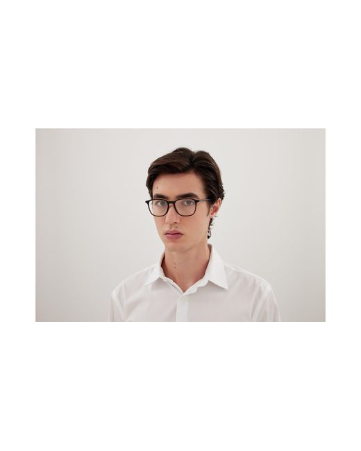 Montblanc Black Mb0418Oj 003 Optical Frames Transparent Squared for men