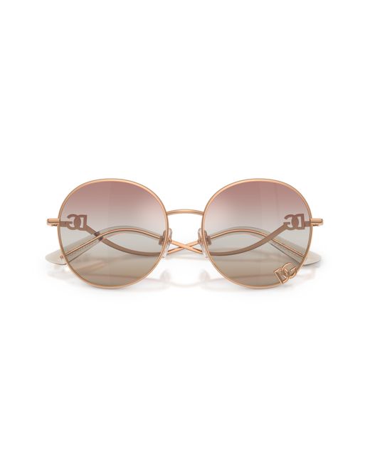 Dolce & Gabbana Black Dg2324 1298El Sunglasses Metal Round Normal