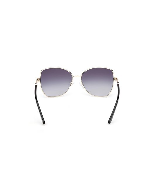 Guess Black Gu00259 01B Sunglasses Metal Smoke Butterfly Normal