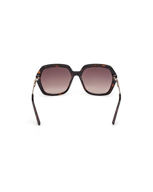 Guess Black Gu00267 52F Sunglasses Injected Geometric Normal