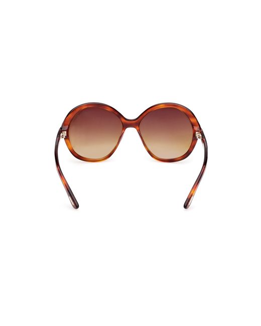 Tom Ford Black Ft1282 Annabelle-02 54F Sunglasses Acetate Round Normal