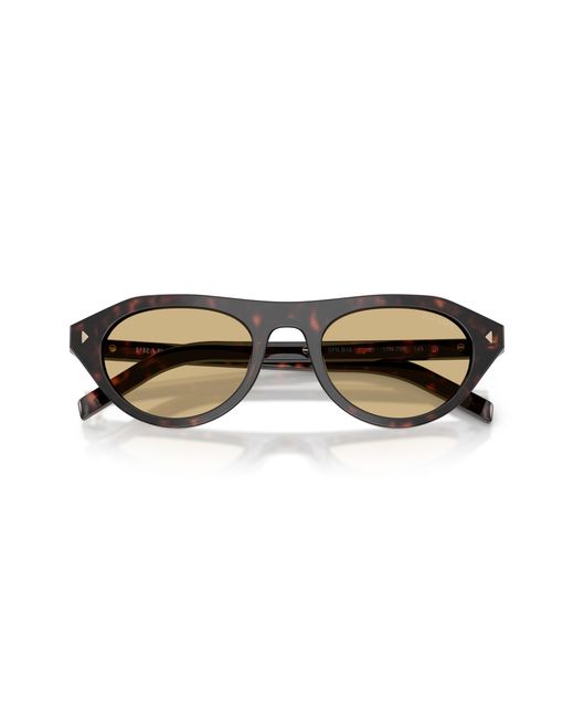Prada Black Pr B15S 17N70R Sunglasses Acetate Geometric Normal