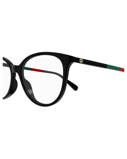 Gucci Black Gg1359O 005 Optical Frames Acetate Transparent Cat Eye