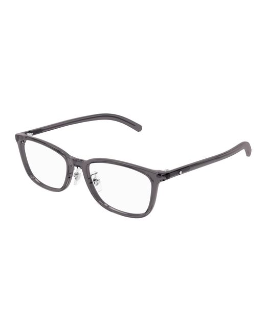 Montblanc Black Mb0376Oj 003 Optical Frames Transparent Squared for men