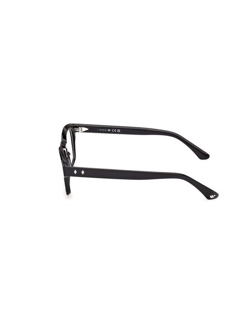 Web Black We5460 001 Optical Frames Acetate Squared Normal for men