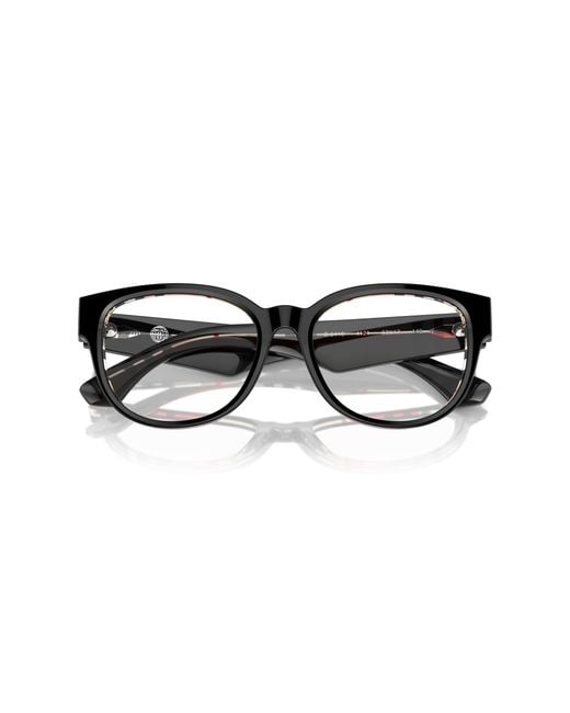 Burberry Black Be2410 4121 Optical Frames Acetate Pantos Normal