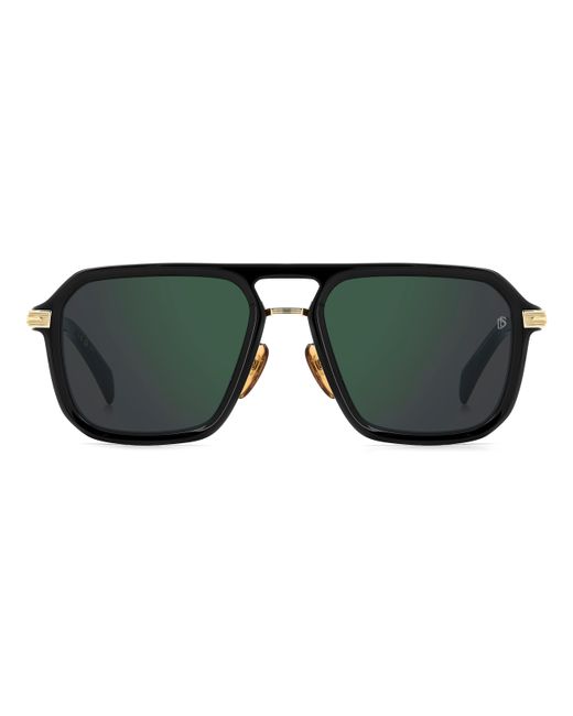 David Beckham Black Db 7136/S 2M2/Mt Sunglasses Acetate Squared Normal Mirror for men
