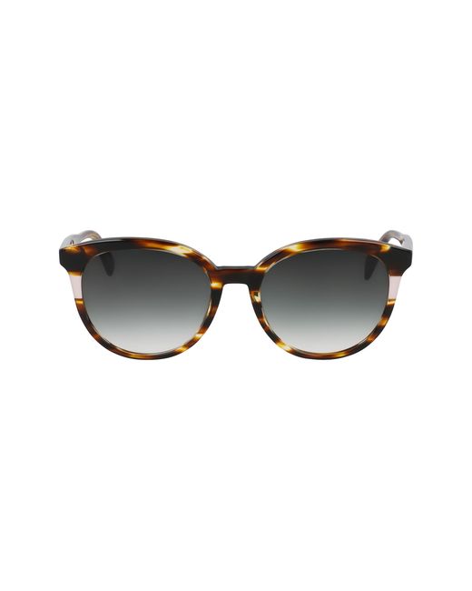 Longchamp Black Lo752S 211 Sunglasses Acetate Round Normal Normal