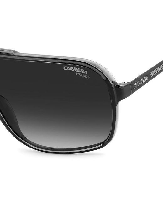 Carrera Black Grand Prix 3 08A/Wj Sunglasses Plastic Squared Polarized Shaded for men