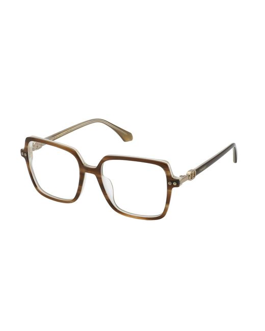 Twinset Black Vtw015 0Gg7 Optical Frames Acetate Squared