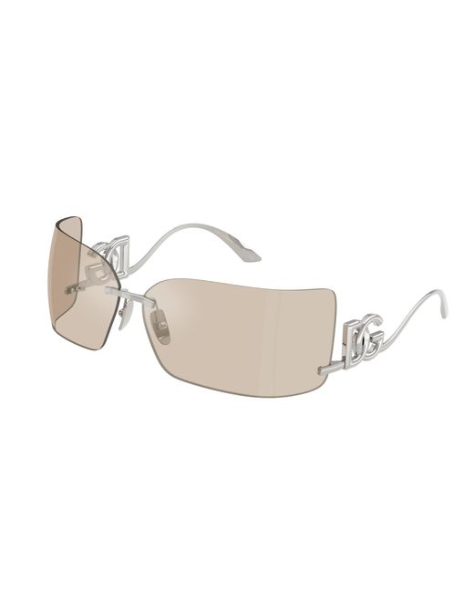 Dolce & Gabbana Black Dg2319 05/6G Sunglasses Metal Squared Normal