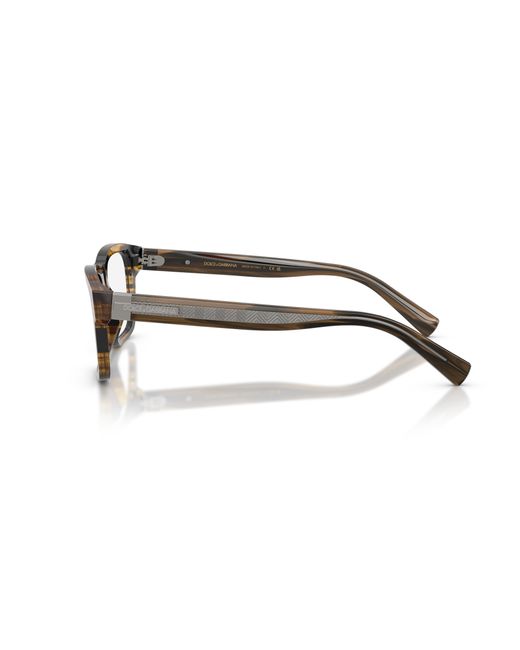 Dolce & Gabbana Black Dg3446 3063 Optical Frames Acetate Transparent Squared Normal for men