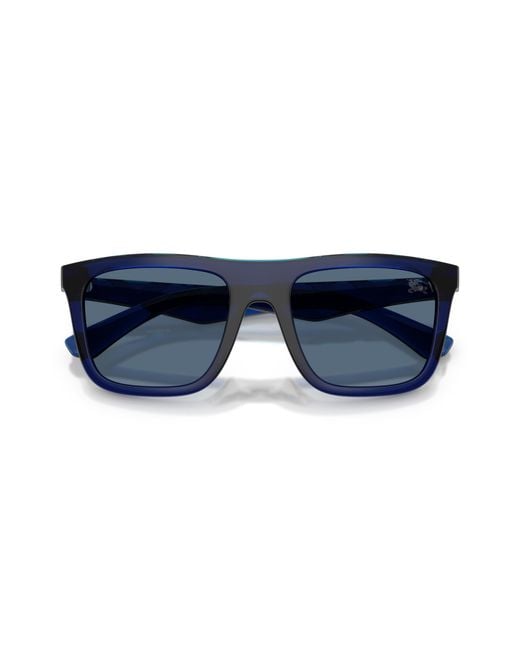 Burberry Black Be4458U 411080 Sunglasses Injected Squared Normal for men