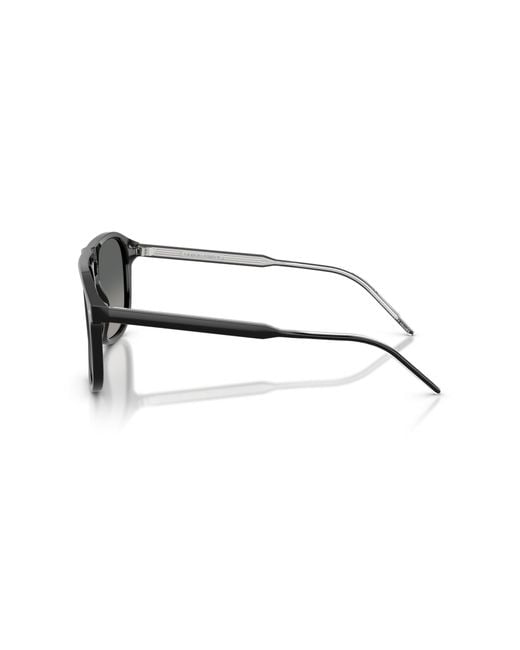 Giorgio Armani Black Ar8212 587571 Sunglasses Acetate Squared Normal Shaded for men