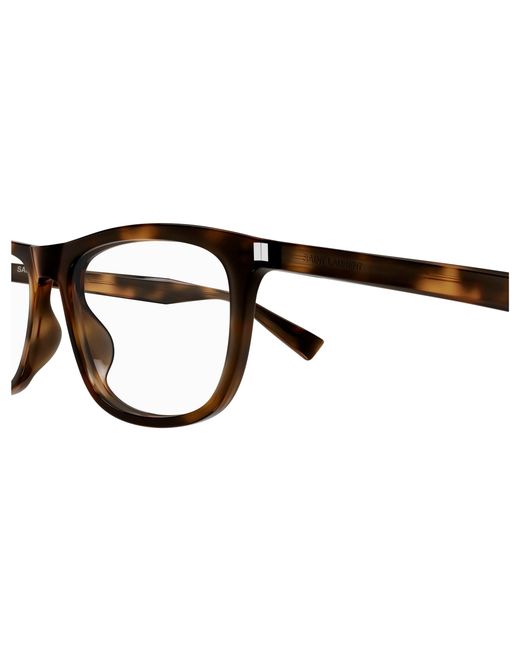 Saint Laurent Black Sl 812 007 Optical Frames Acetate Transparent Squared
