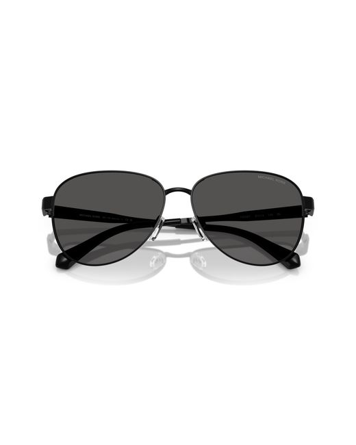 Michael Kors Black Mk1160 Biarritz 100587 Sunglasses Metal Pilot Normal