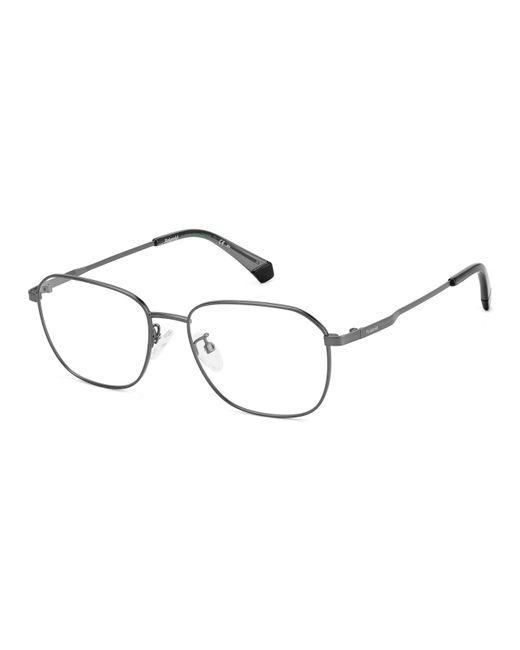 Polaroid Black Pld D454/G R80 Optical Frames Metal Squared for men