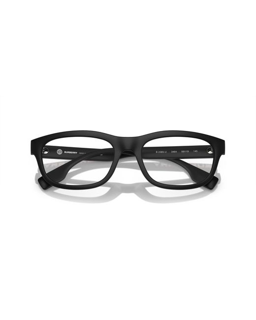Burberry Black Be2385U 3464 Optical Frames Injected Transparent Geometric Normal for men
