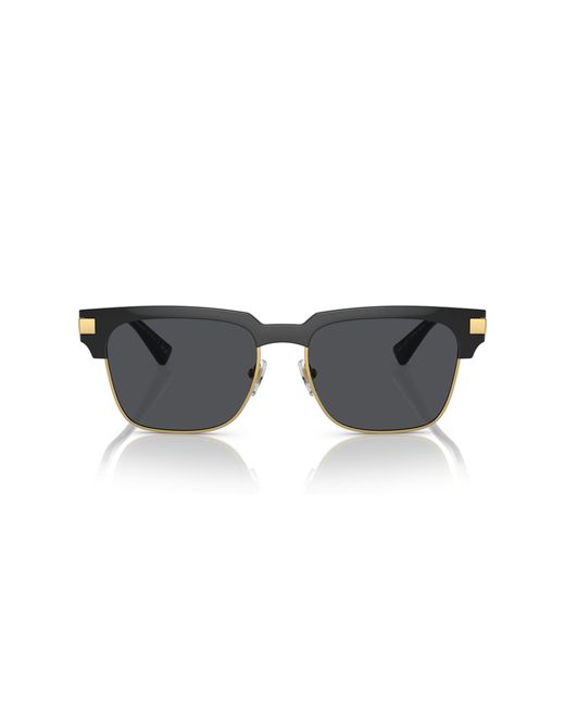 Versace Black Ve4447 Gb1/87 Sunglasses Injected Squared Normal for men