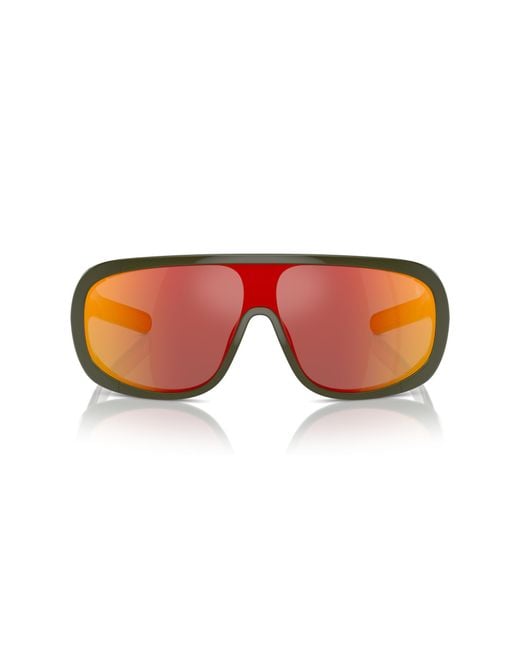 Polo Ralph Lauren Black Ph4215U 52166Q Sunglasses Injected Geometric Mirrored Mirror for men
