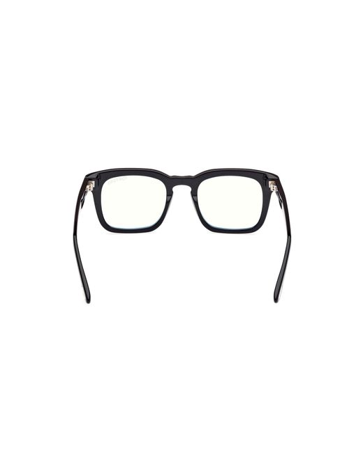 Tom Ford Black Ft6025-B 001 Optical Frames Acetate Squared Normal for men