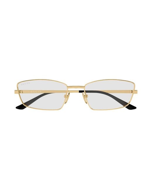 Gucci Black Gg2177S 002 Sunglasses Metal Transparent Squared