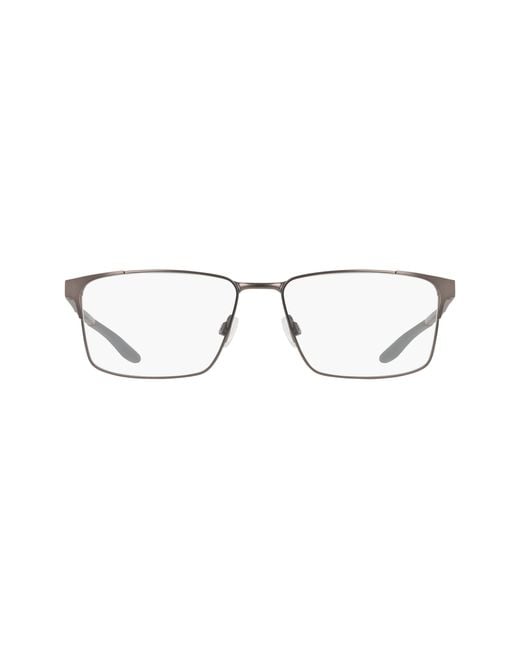 Nike Black 8143 070 Optical Frames Metal Squared Normal for men