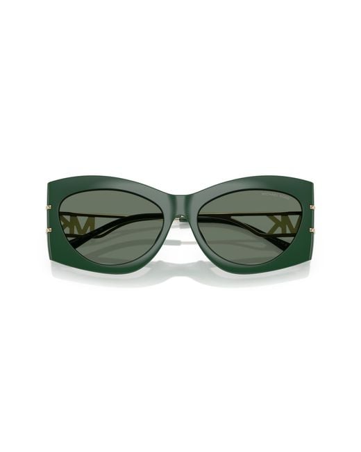 Michael Kors Green Mk2235U Navarra 40063H Sunglasses Injected Geometric Normal