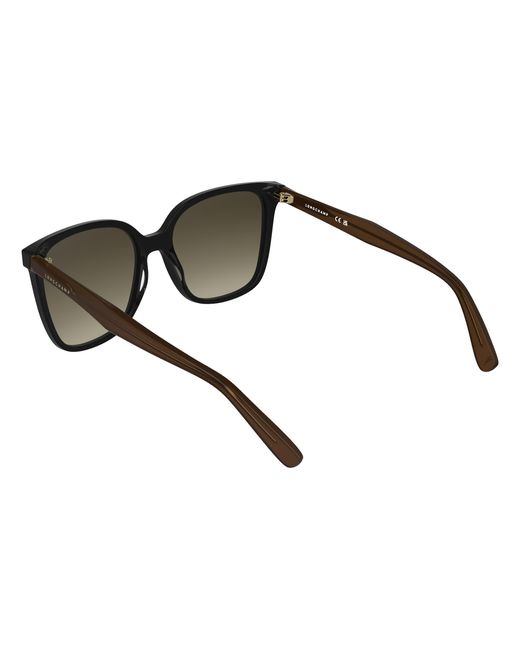 Longchamp Black Lo807S 001 Sunglasses Acetate Squared Normal