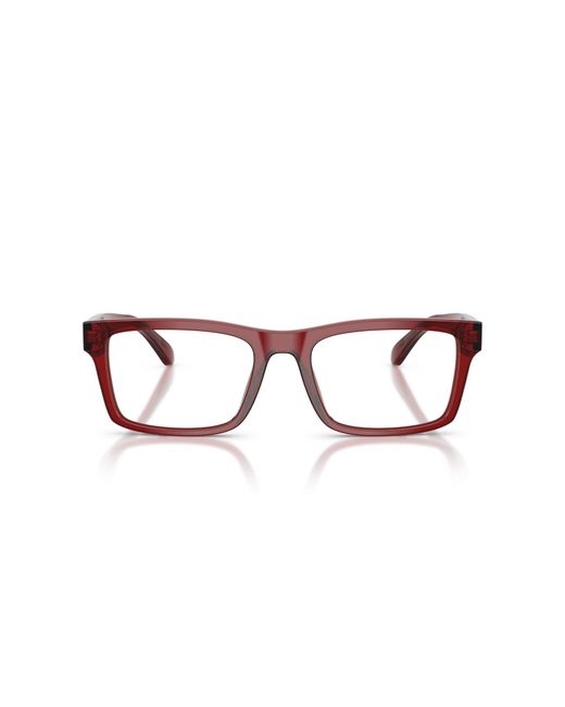 Emporio Armani Black Ea3254 6248 Optical Frames Acetate Squared Normal for men