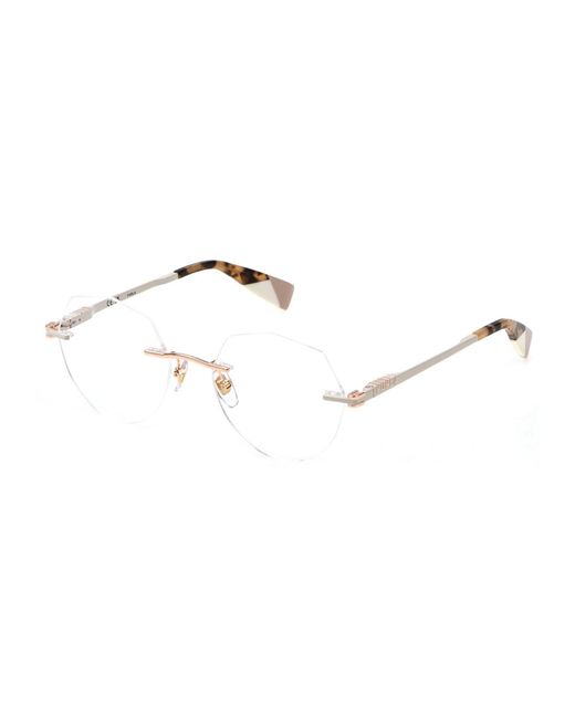 Furla Black Vfu774 08Fc Optical Frames Metal Geometric