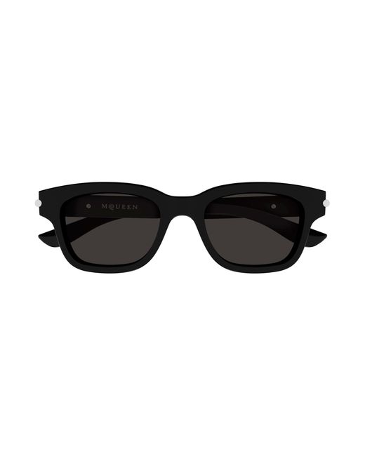 McQueen Black Am0497S 001 Sunglasses Acetate Squared