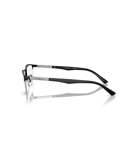 Emporio Armani Black Ea1142 3001 Optical Frames Metal Transparent Pillow Normal for men