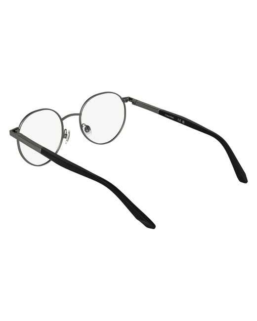 Calvin Klein Black Ck25112 070 Optical Frames Metal Round Normal